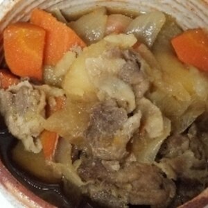 無水鍋で作る、肉じゃが